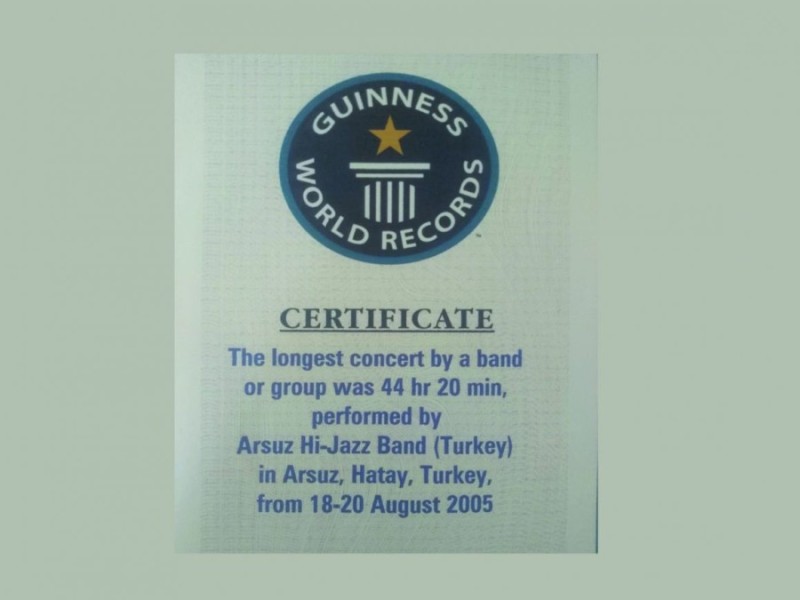 2005 YILINDA ARSUZ’DA GUINNESS REKORU KIRILDI